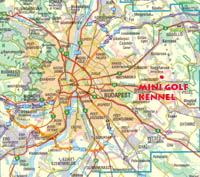 Térkép a mini Golf Kennelhez 